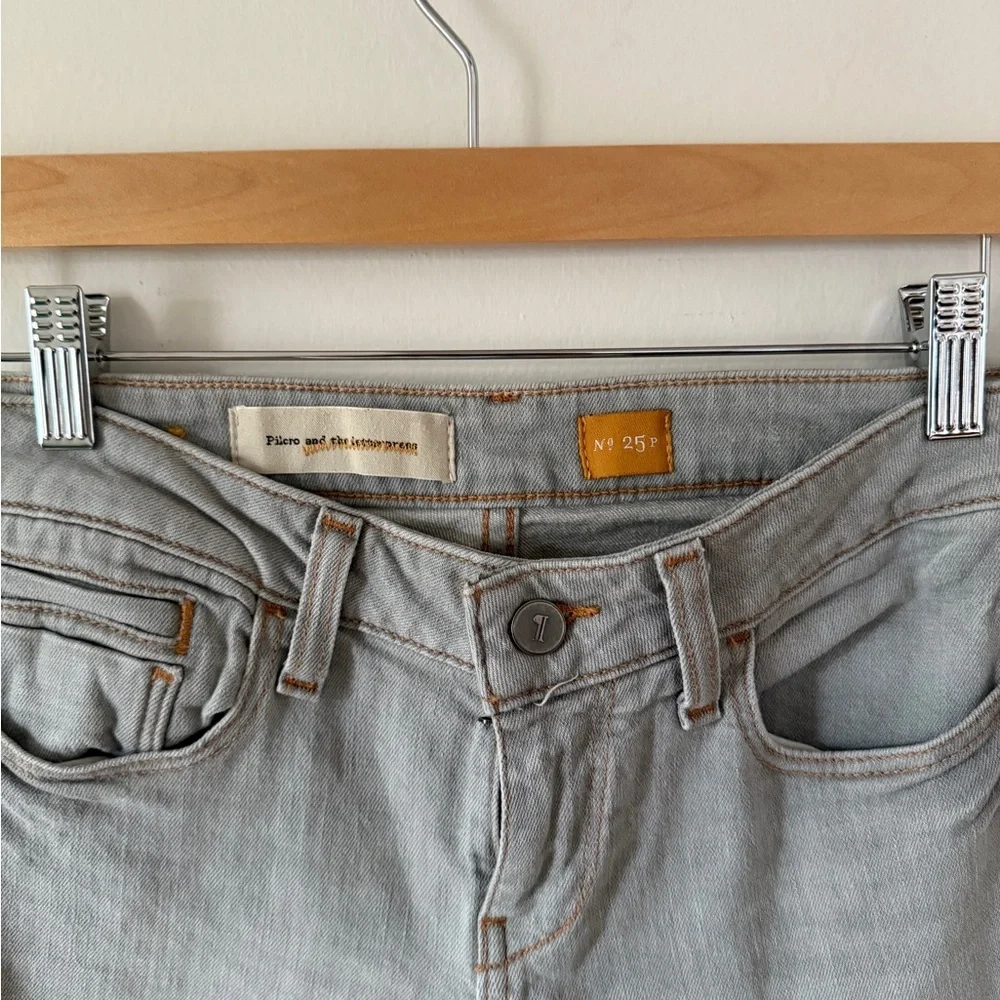 PILCRO Light Gray Women’s Cigarette Jeans Size 25 - Picture 2 of 12